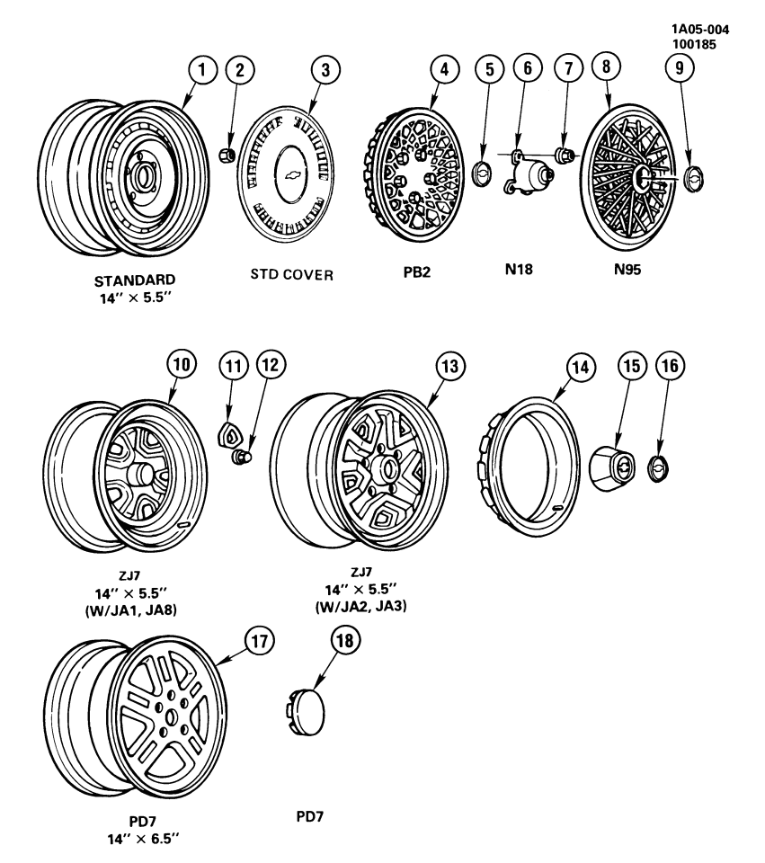 GM 14084130 Bezel, Wheel Cover Appearance