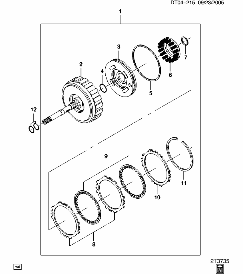 GM 93741622 Shaft, Transmission Input And Turbine Shaft