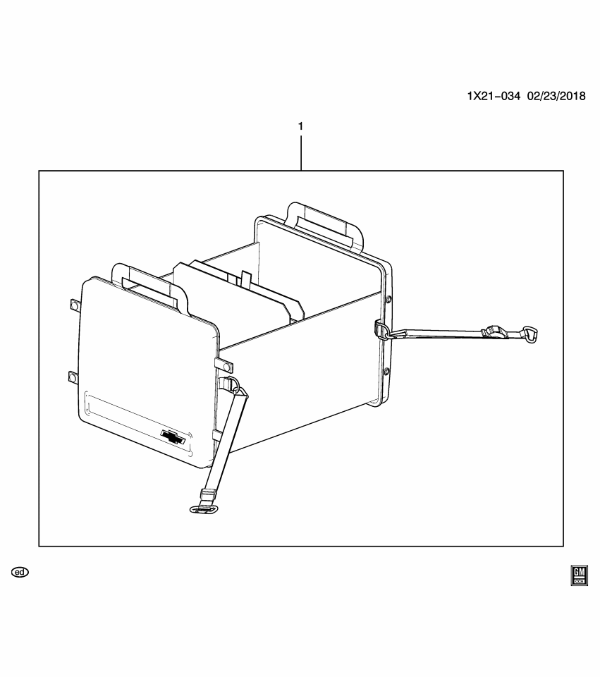 GM 85543592 Partition Package, Rear Compartment Trim