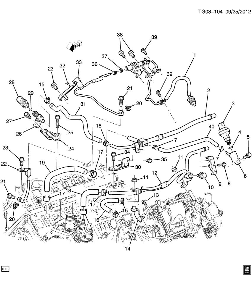 GM 12636267 Hose, Fuel Line