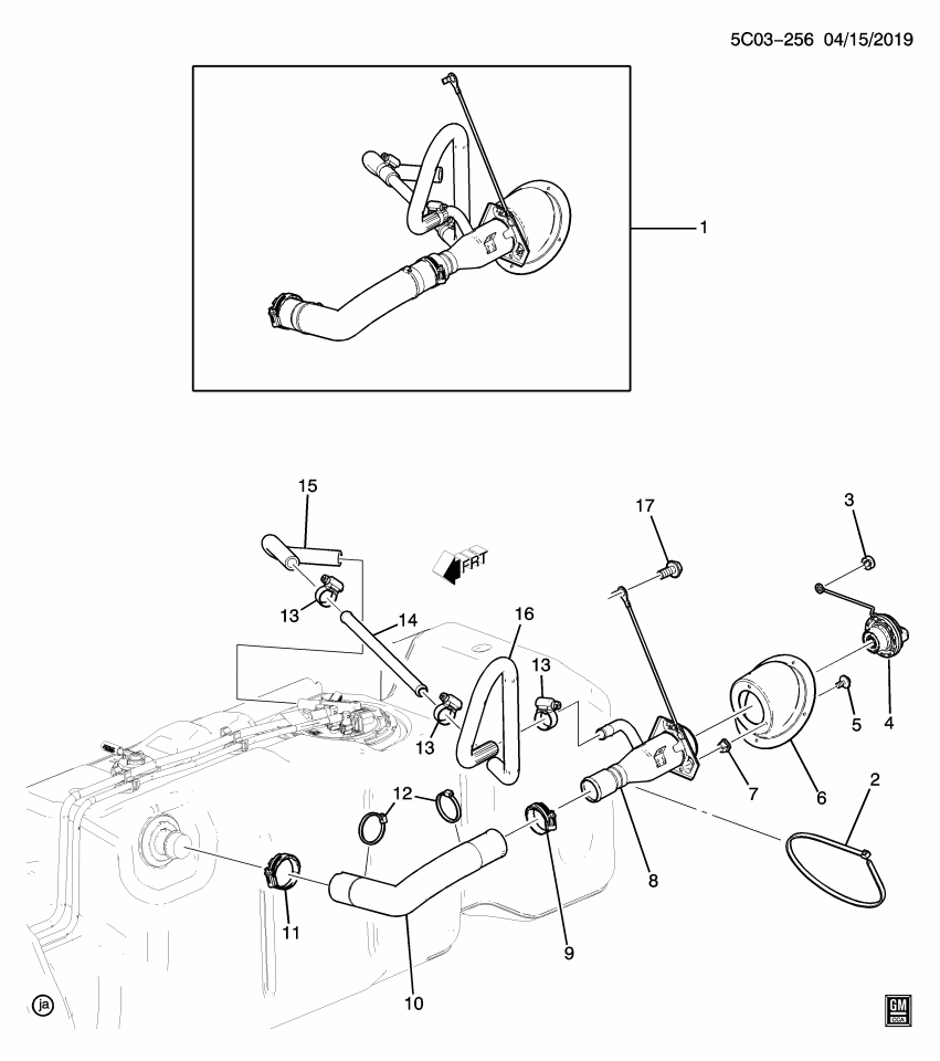 GM 84861895 Hose, Fuel Tank Filler