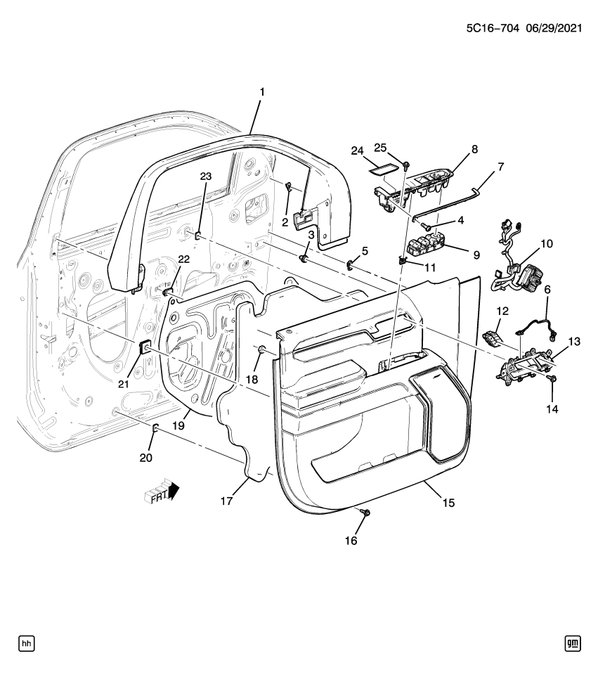 GM 85614497 Switch, Door And End Gate Electrical