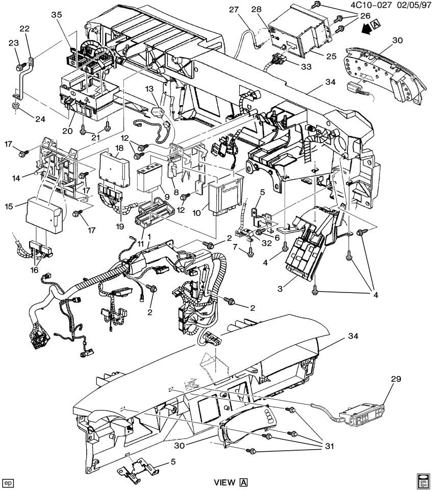 GM 25643883 Bracket, A/C Electric Temperature And Motor Control