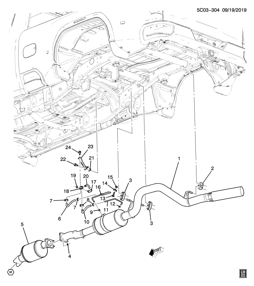 GM 84346523 Pipe, Emission System