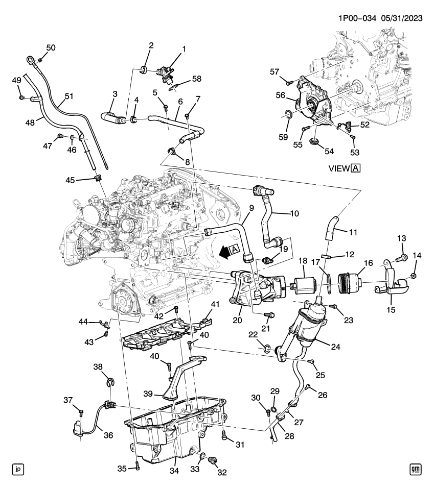 GM 12855085 Bolt, Engine Oil Level