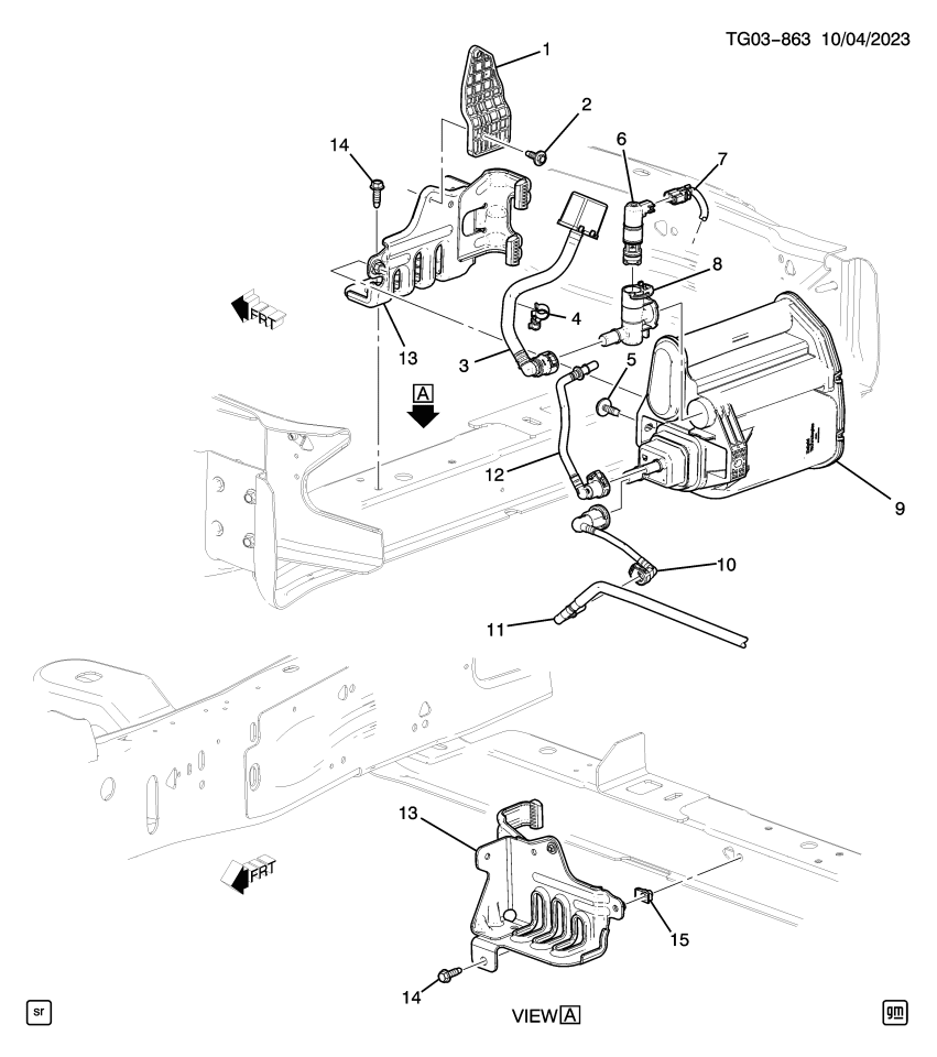 GM 84937918 Bracket, Early Fuel Evaporation