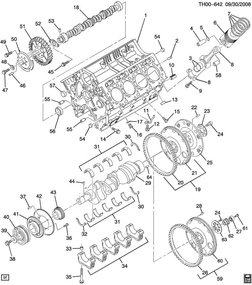 GM 97246738 Adapter, Engine Crankshaft Clutch Pilot