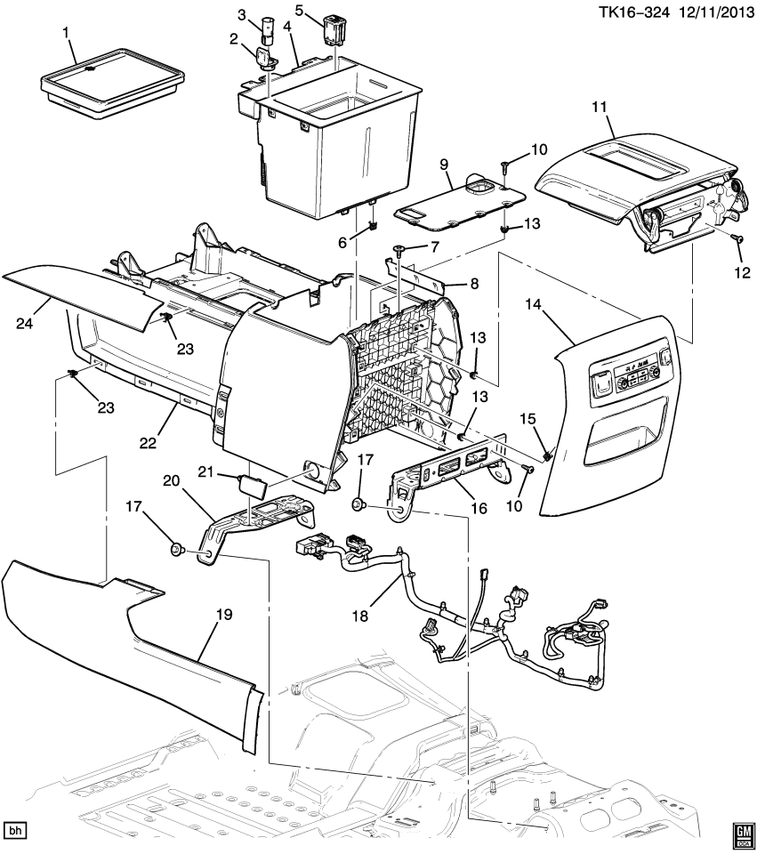 GM 84328689 Harness, Chassis Wiring, Front