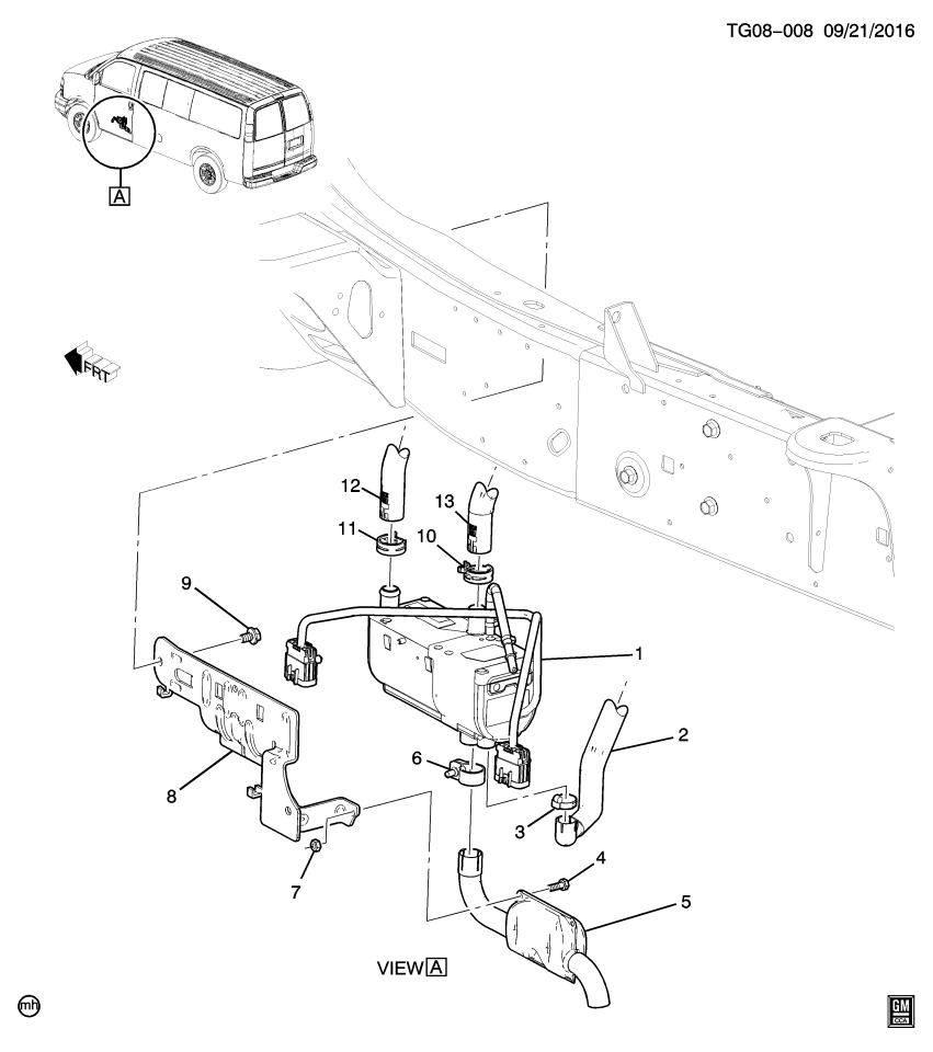GM 89024892 Bolt Kit, Auxiliary Heater