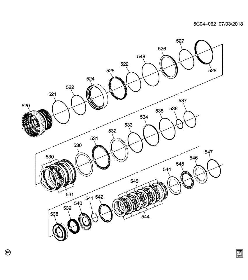 GM 24270409 Ring, Transmission Clutch