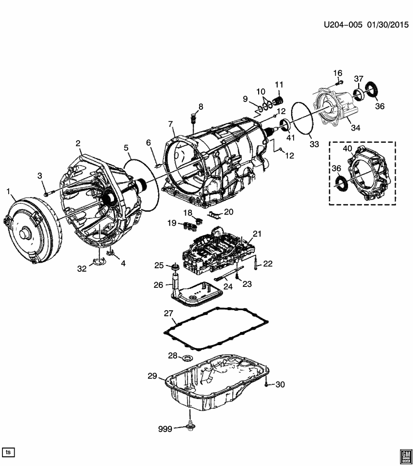 GM 84263509 Adapter, Transfer Case