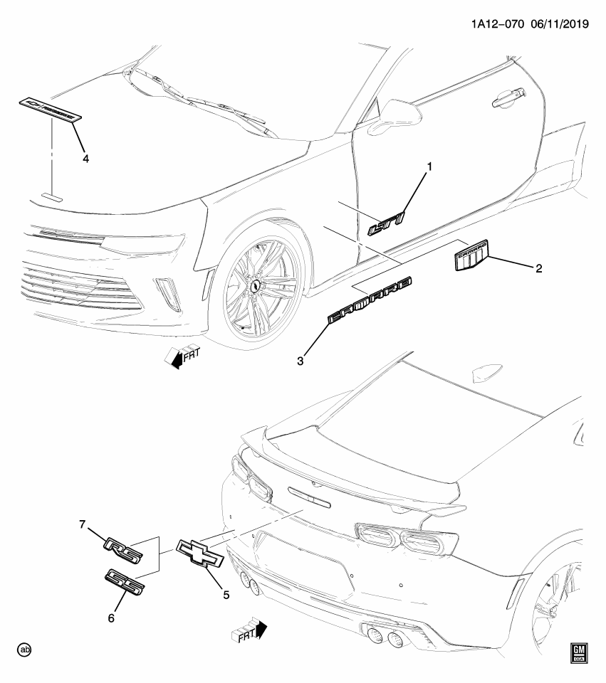 GM 86507566 Plate, Front Fender Name