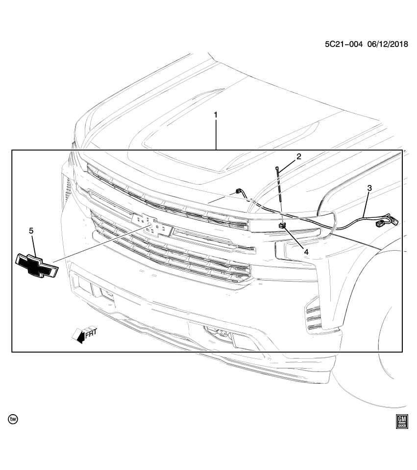 GM 13583737 Strap, Side Step