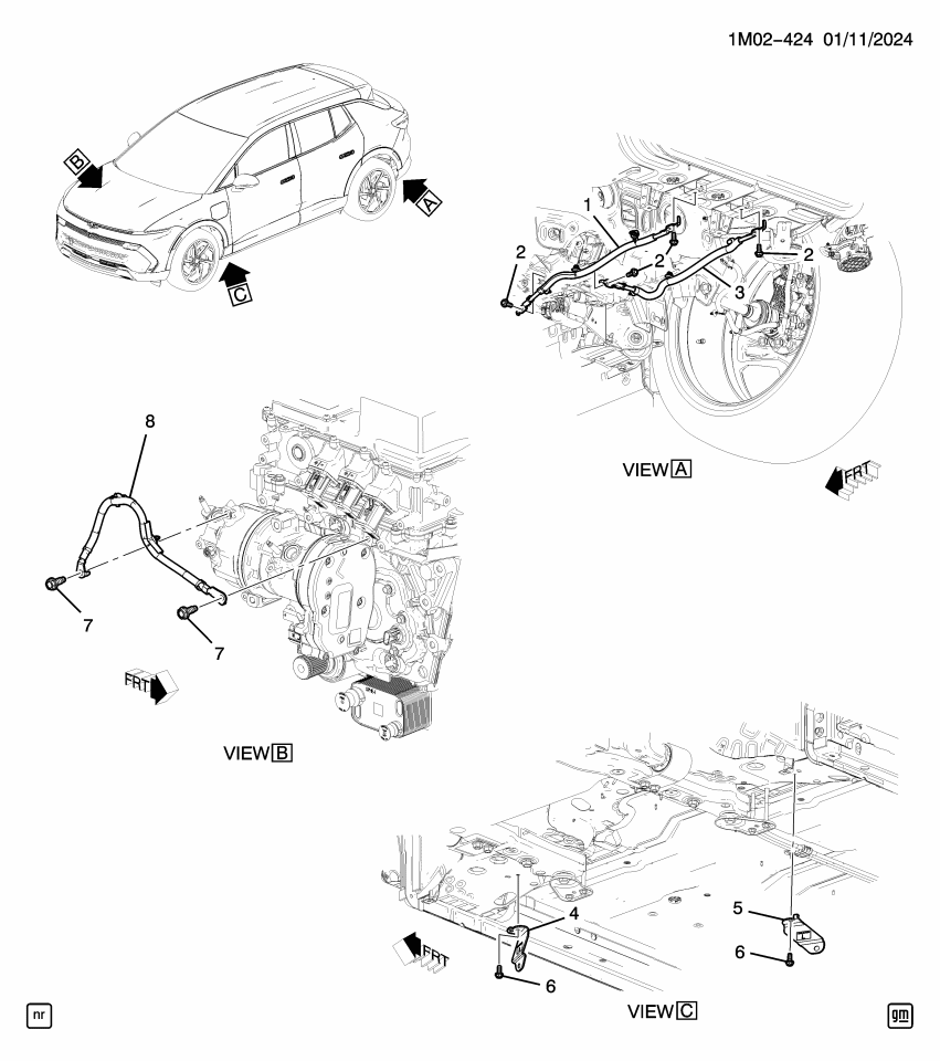 GM 24043884 Bracket, Battery Ground(Negative)