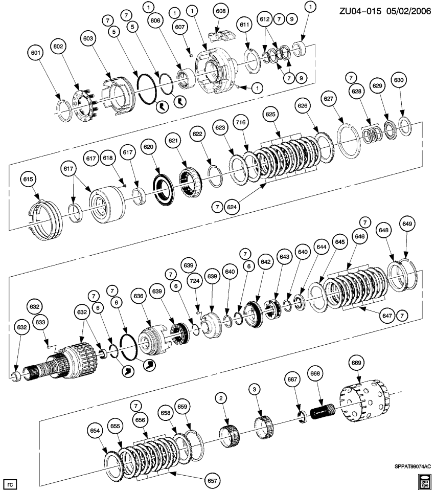 GM 24281019 Plate, Transmission Clutch