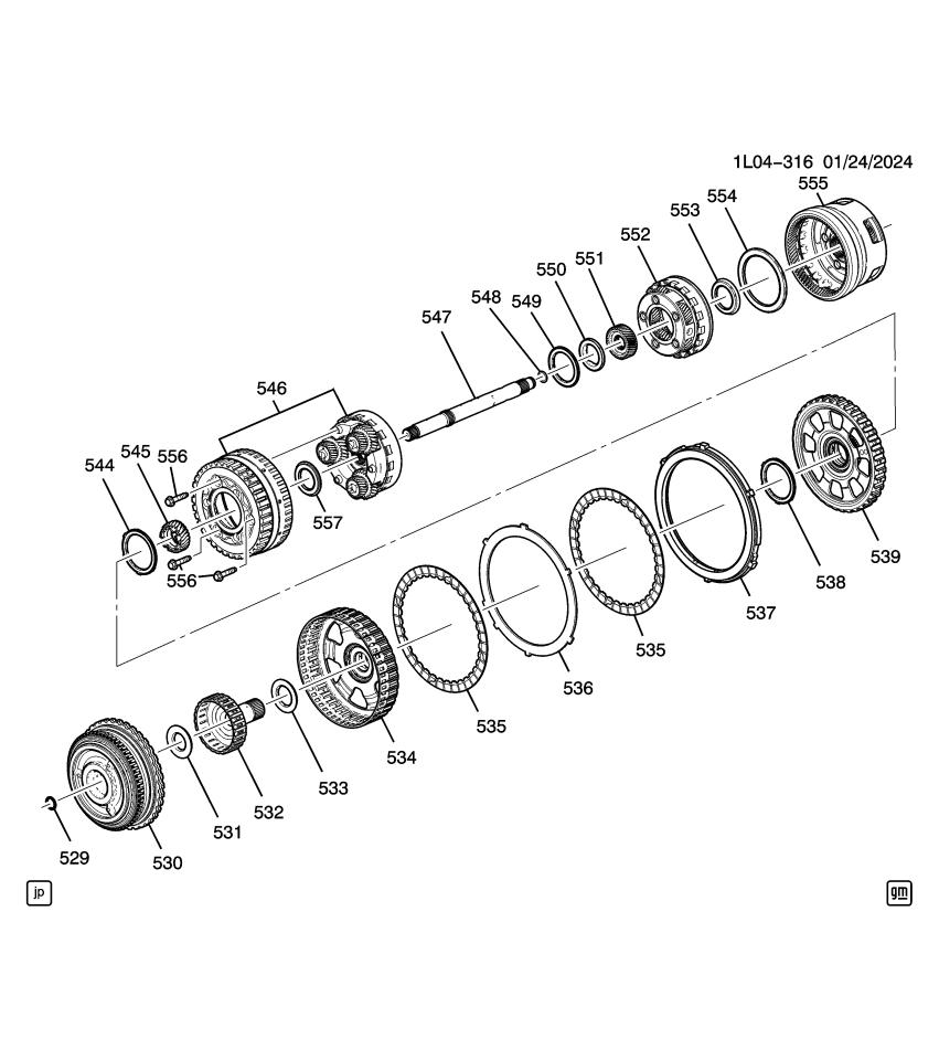 GM 11547204 Bolt, Transmission Output/Counter Shaft Or Carrier