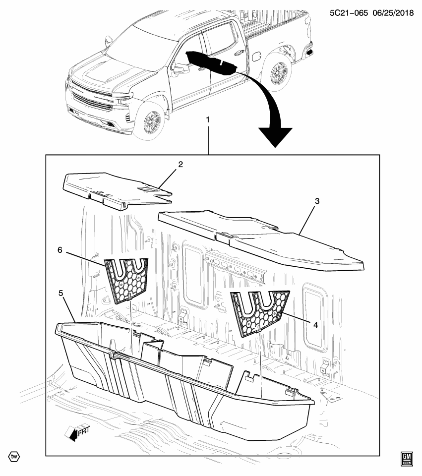 GM 84734685 Cover, Convenience, Rear