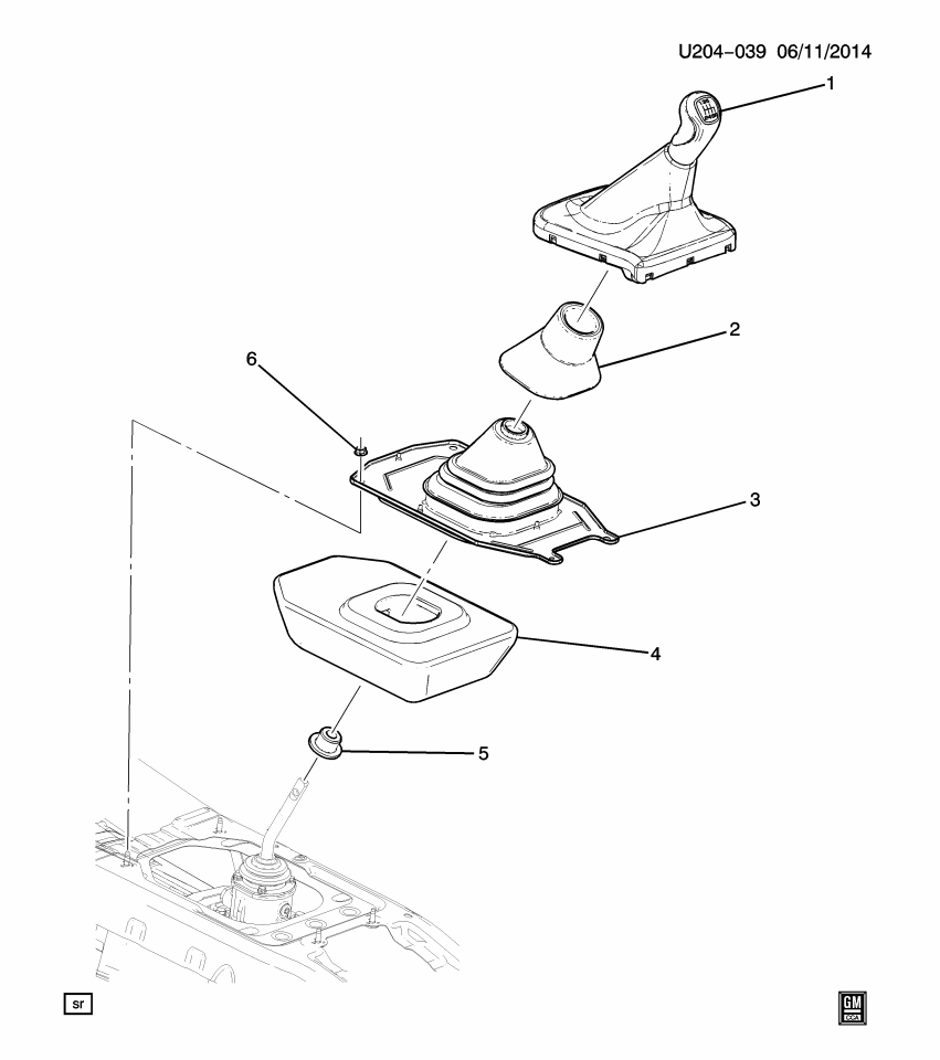 GM 24580521 Insulator, Transmission Control Lever