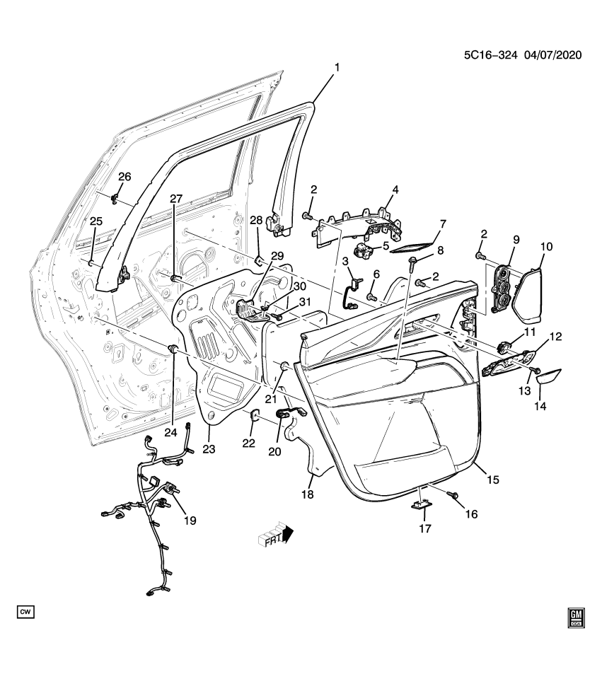 GM 84969791 Lamp Package, Auxiliary Interior Lighting