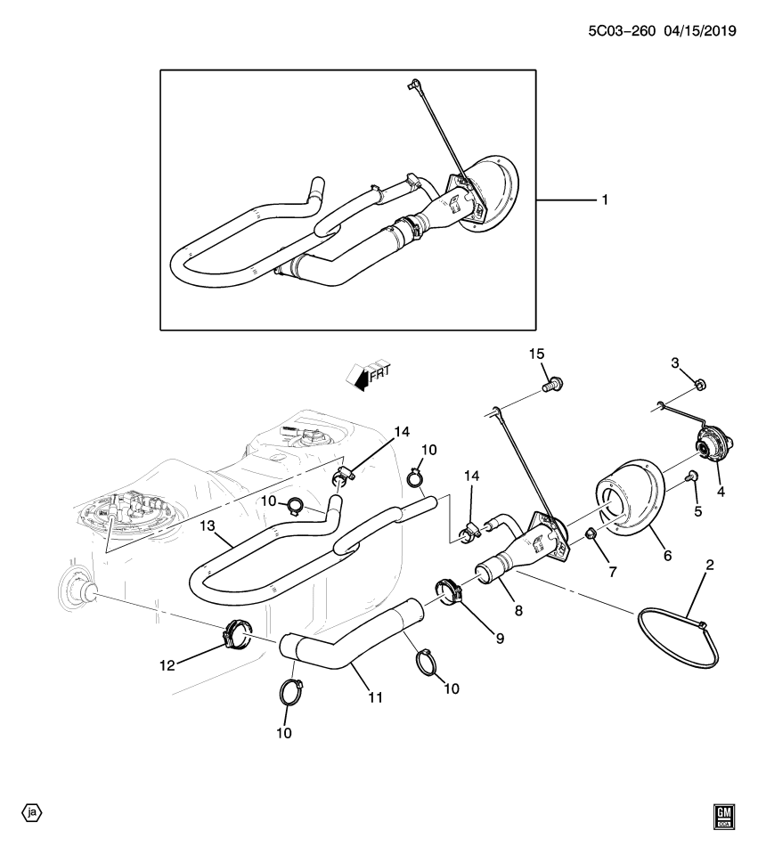 GM 85585197 Pipe, Fuel Tank Filler