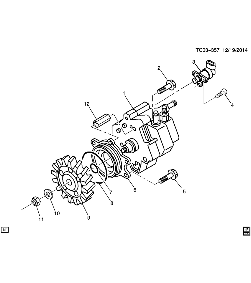 GM 97728980 Bolt Kit, Fuel Injection