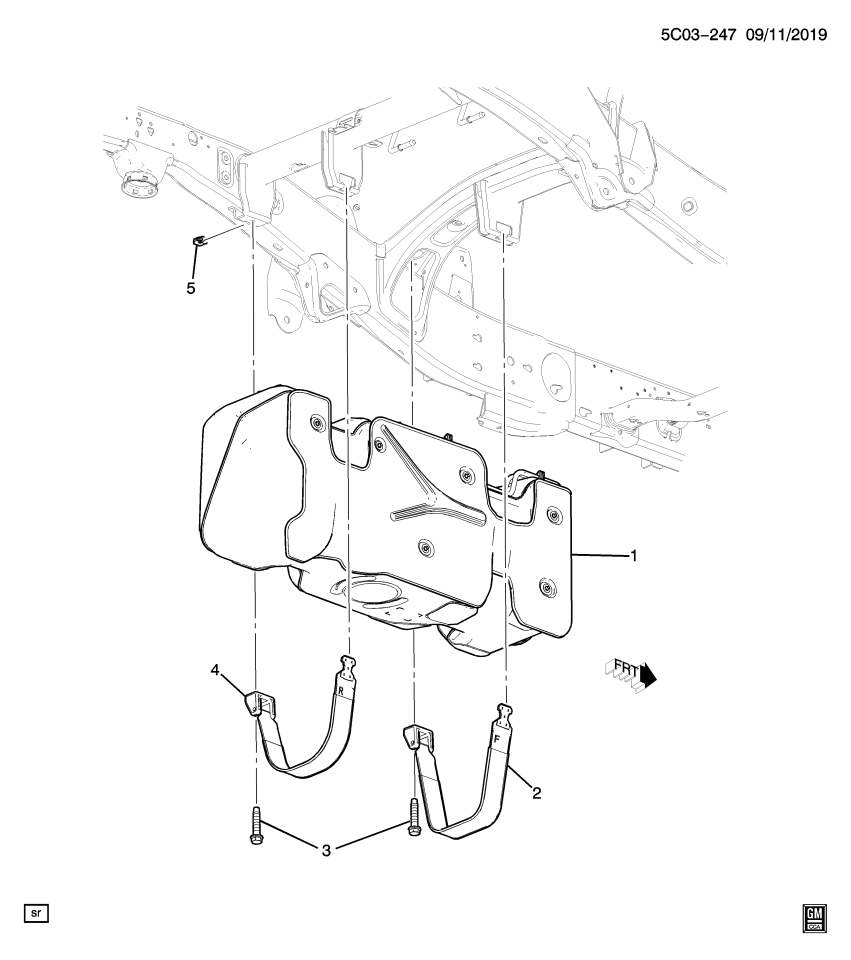 GM 84591516 Strap, Fuel Tank