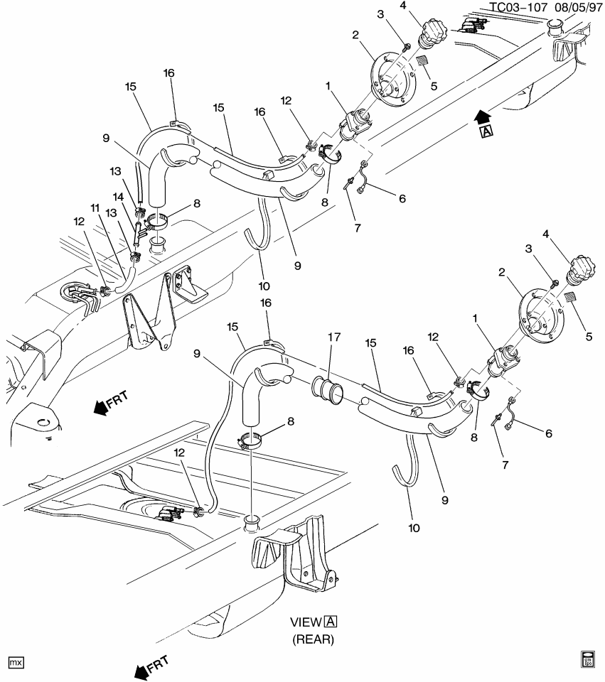 GM 15958425 Pipe, Fuel Tank Filler