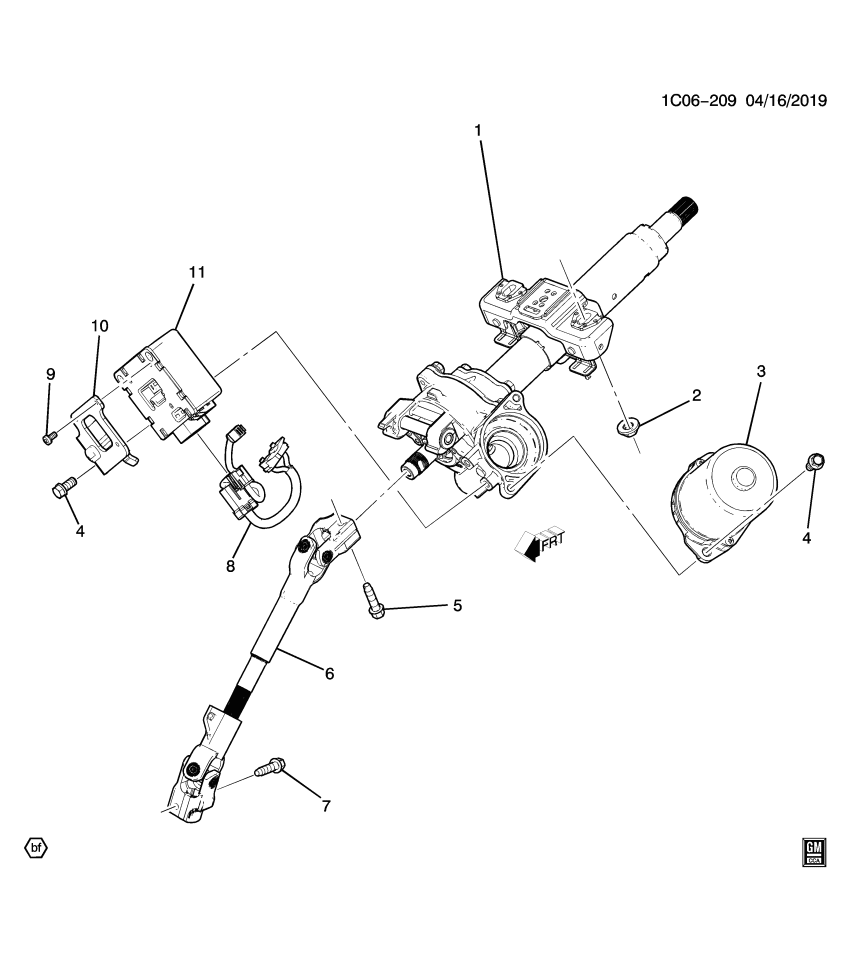 GM 95369568 Bolt, Steering Column