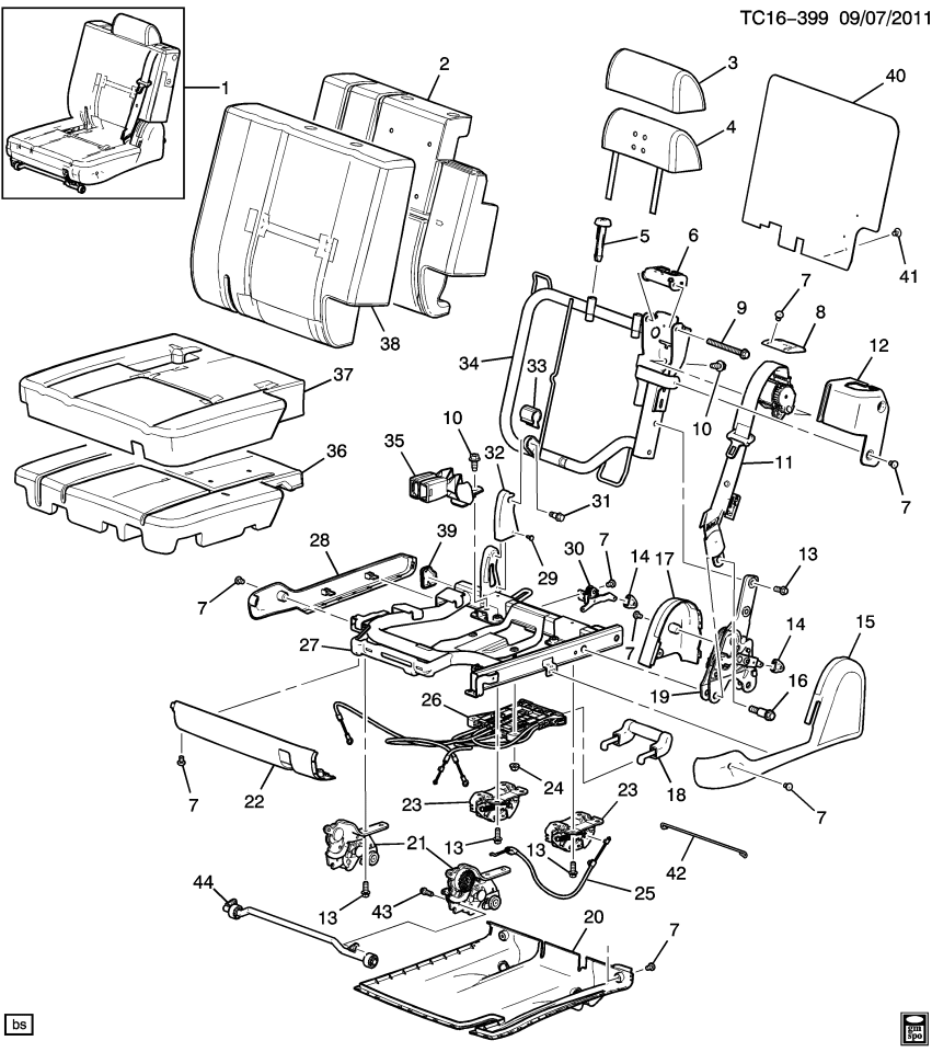 GM 22760781 Cover, #2 Rear 3 Passenger - As3, Passenger Side