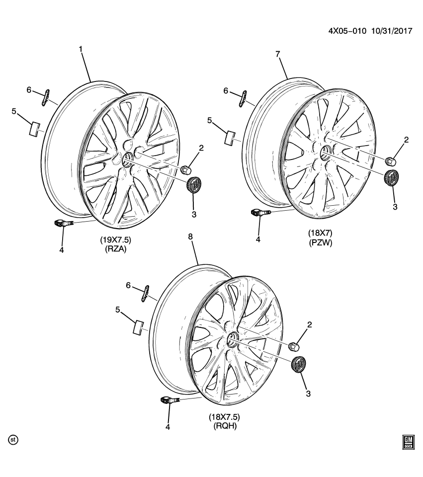 GM 23316863 Wheel, Wheel - Front And Rear