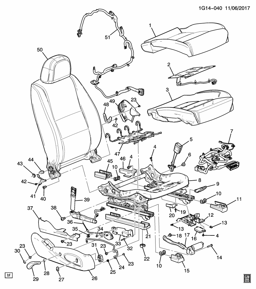 GM 11612242 Bolt, Front Seat Back Reclining