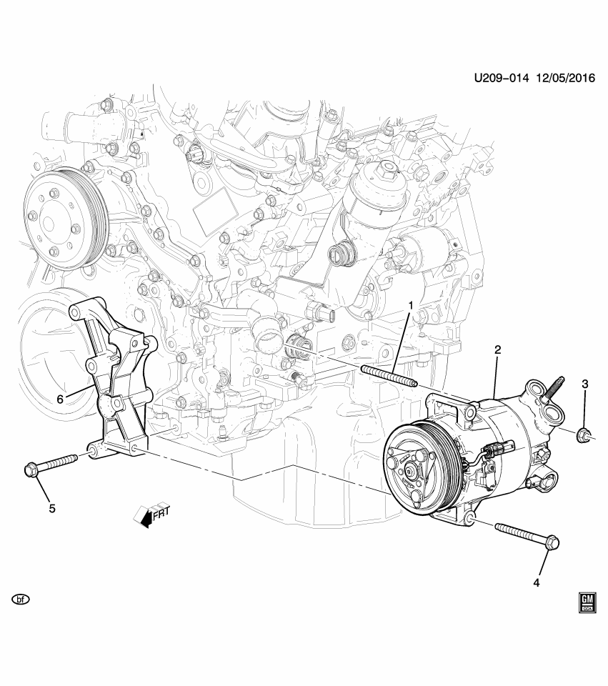 GM 12673931 Bracket, A/C Compressor Mounting