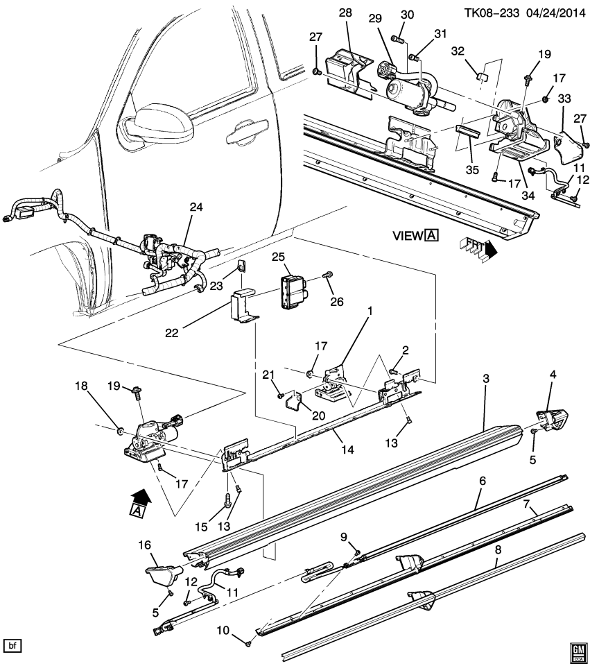 GM 11601965 Bolt, Running Board