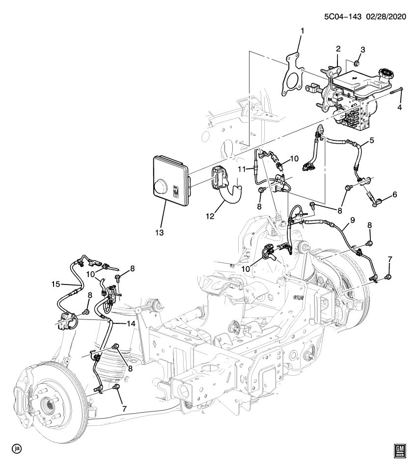 GM 84886785 Harness, Brake Shoe Facing