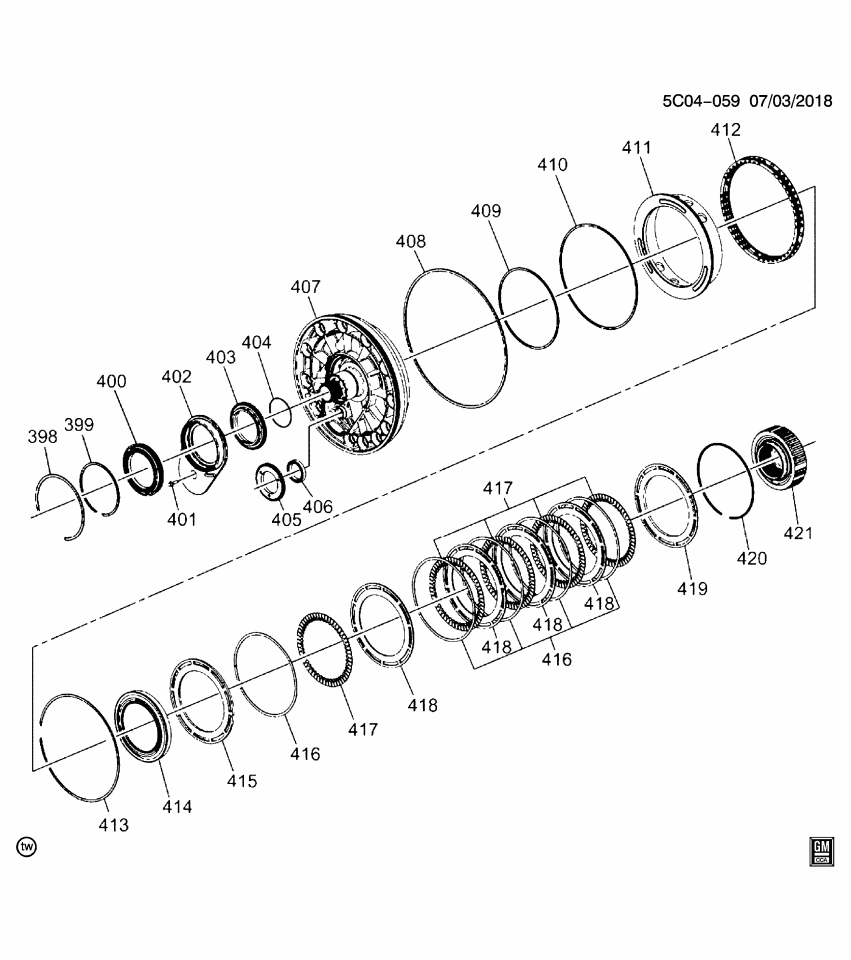 GM 24280173 Bolt, Transmission Case, Front