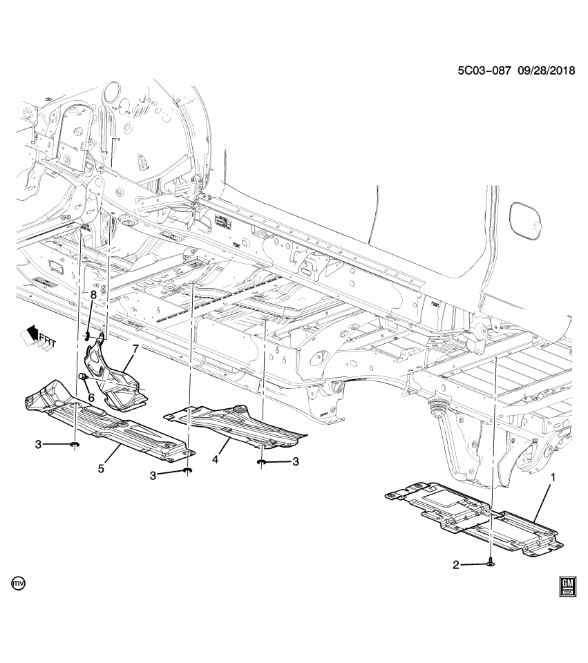 GM 11588709 Bolt, Chassis/Engine Wiring Harness