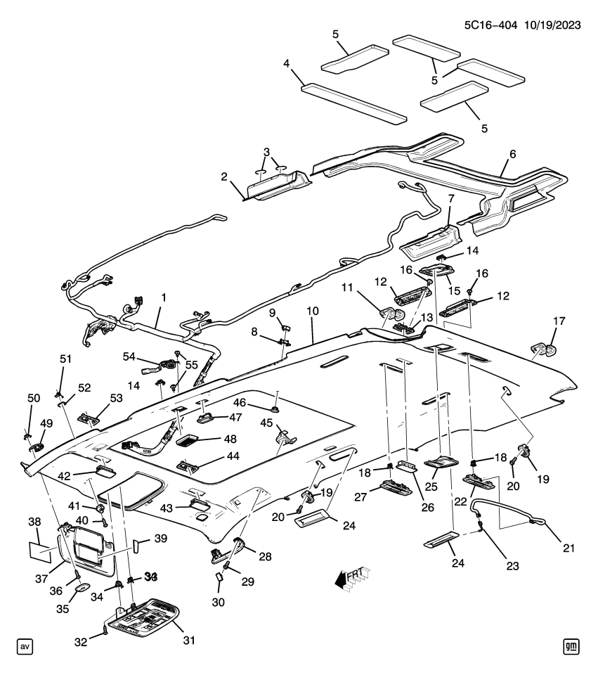 GM 86822954 Hook, Roof Trim(Interior)