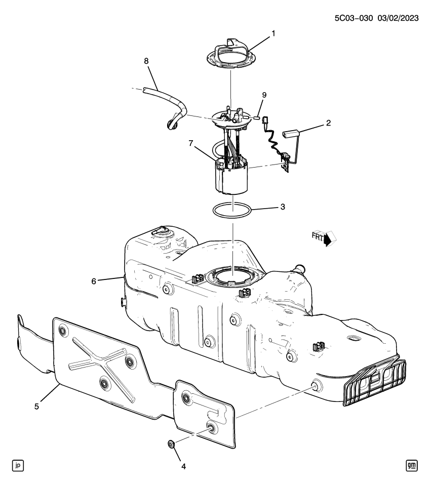 GM 85636629 Tank, Fuel