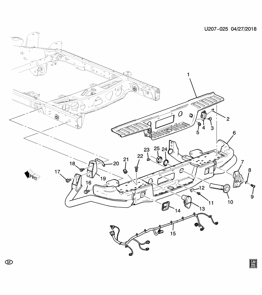 GM 84396905 Harness, Rear License Lamp