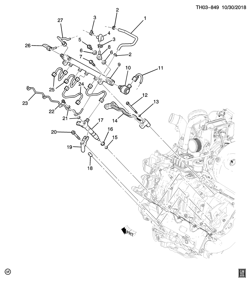 GM 12720156 Pipe, Fuel Line