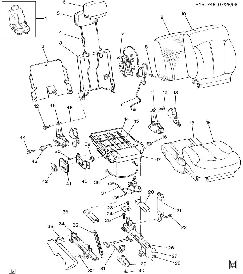 GM 12471095 Bezel, Seat Adjuster/Recliner, Passenger Side
