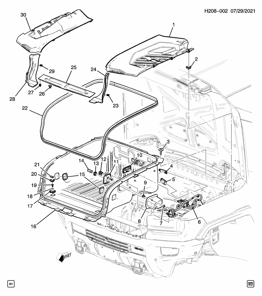 GM 85134171 Harness, Chassis Wiring, Front