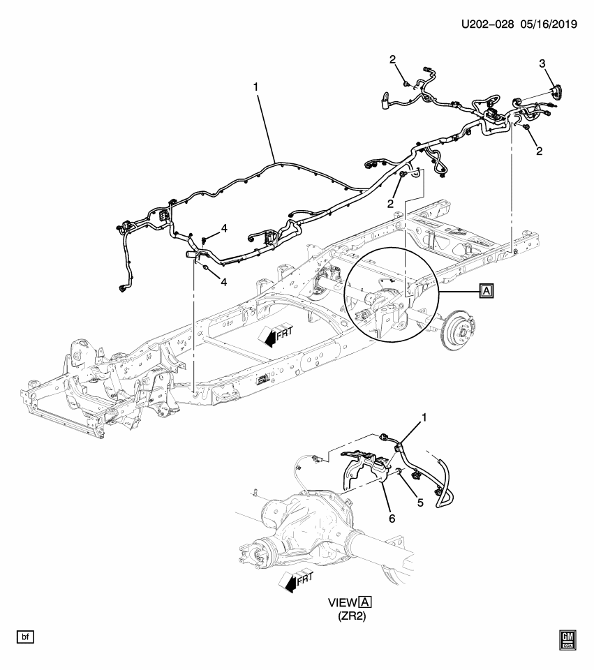 GM 84251298 Bracket, Chassis/Engine Wiring Harness, Rear