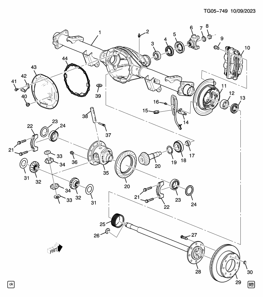 GM 9783762 Attachment Kit, Propeller Shaft Pinion Flange