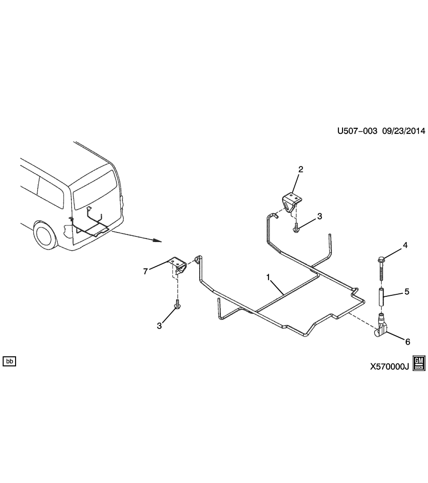 GM 19317515 Bolt, Spare Wheel