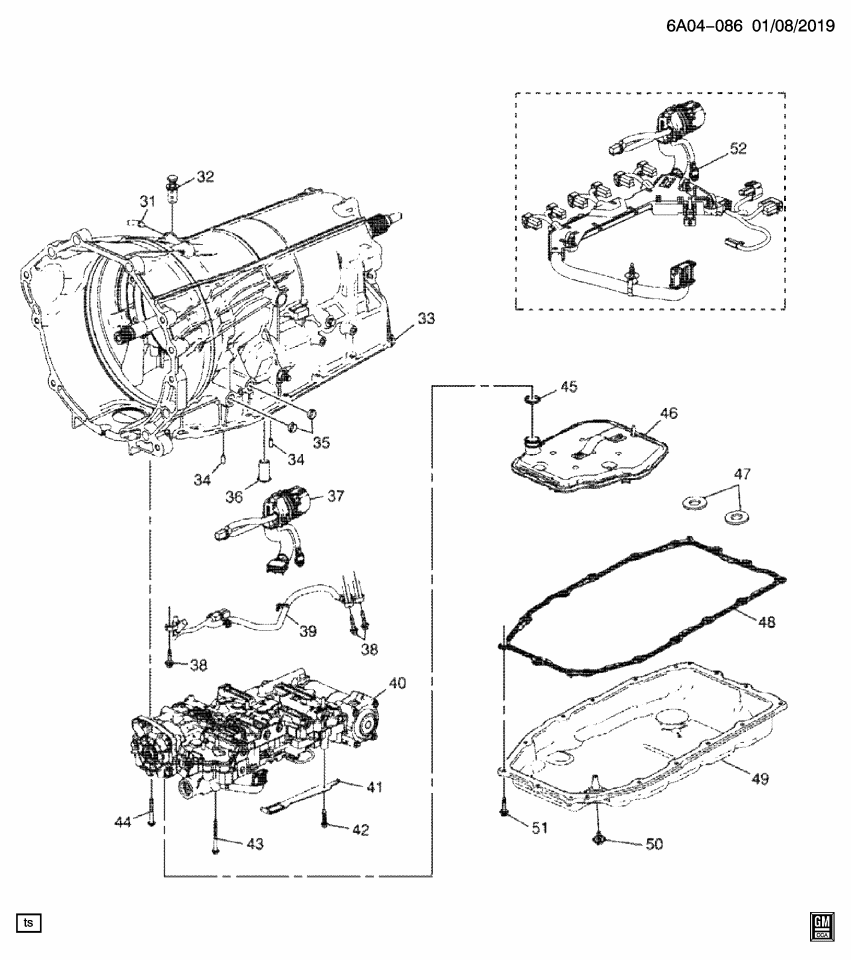 GM 11612187 Bolt, Transmission Main Control Valve Body