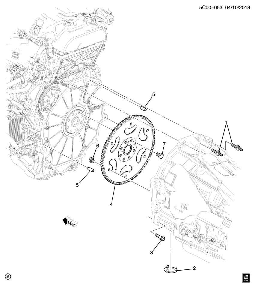 GM 12573072 Pin, Engine Clutch Housing Or Transmission
