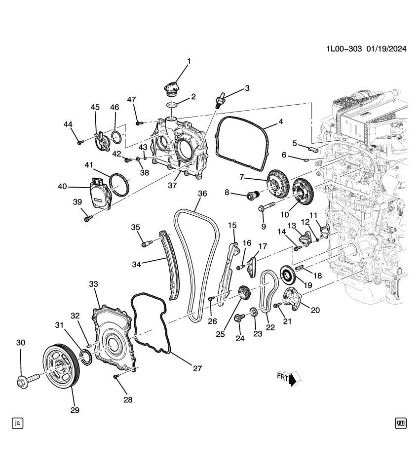 GM 55492738 Bolt, Engine Crankshaft And Camshaft Balancer