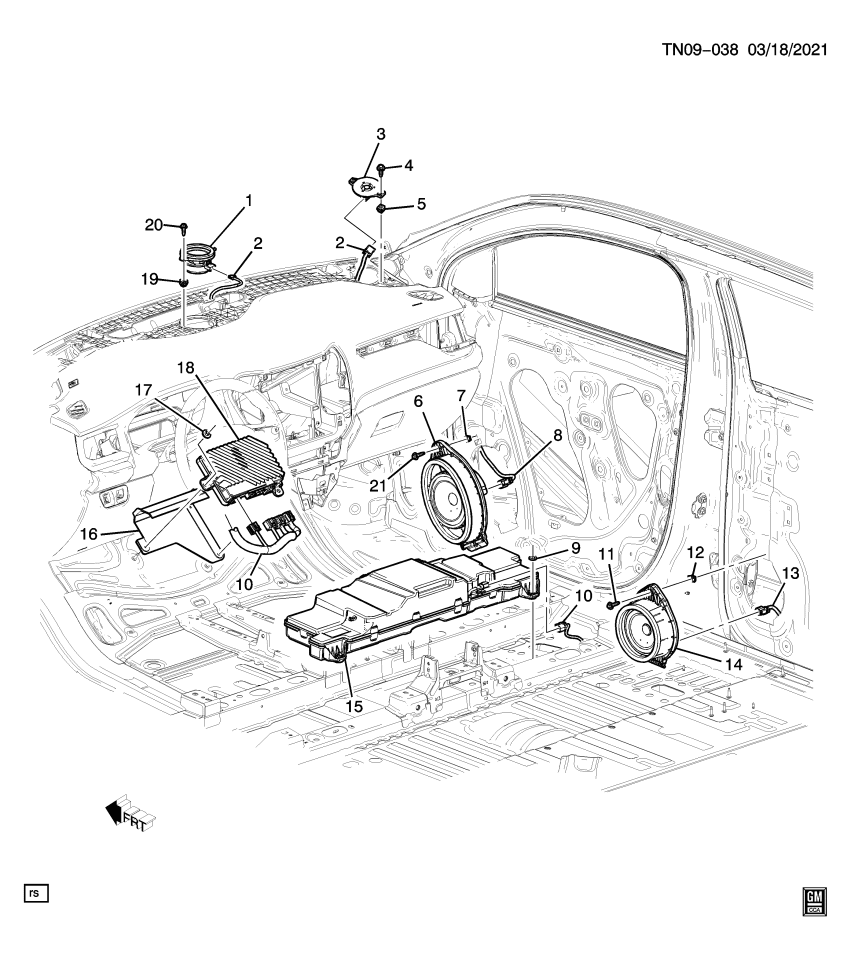 GM 86547178 Amplifier, Radio Receiver