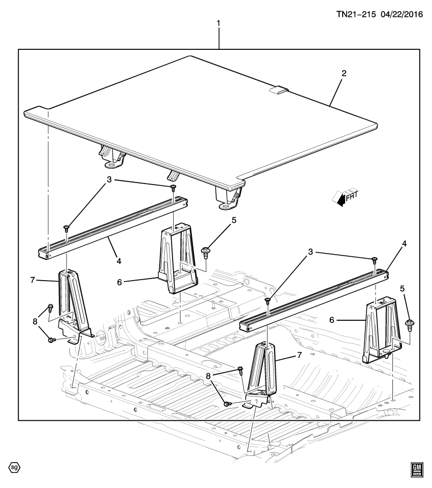GM 84357757 Panel, Cargo Compartment And Floor, Black